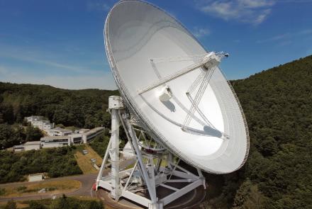 the 100-m radio Effelsberg telescope